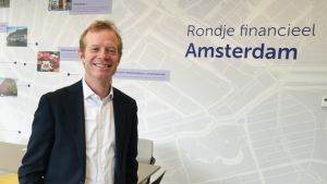 Sander van Laijenhorst is the head of Brexit at the Dutch Financial Authority.  He is a man of his younger middle age, wearing a jacket and shirt without a tie. 