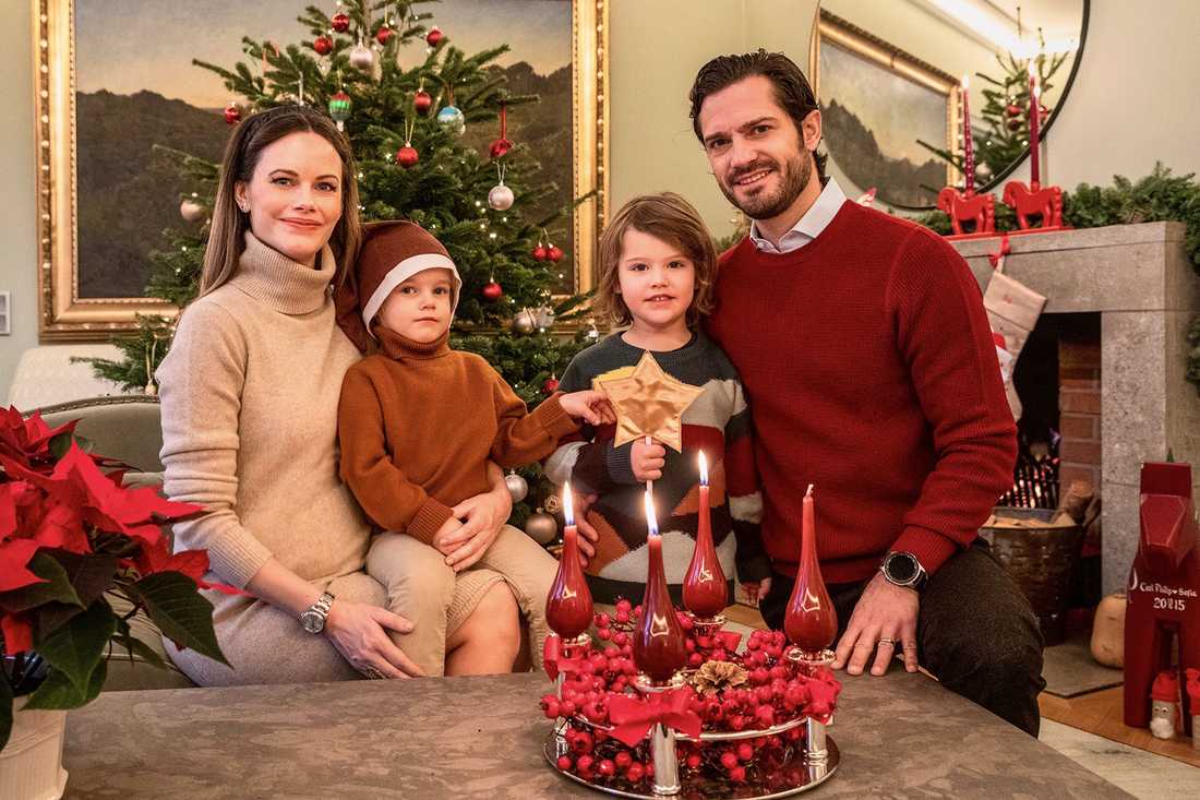 Prince Carl Philip, Princess Sophia, Prince Alexander and Prince Gabriel send Christmas greetings from their home at Stockholm's Royal Djurgården.