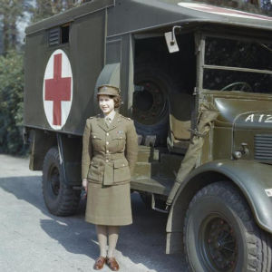 When Queen Elizabeth II was training as a car mechanic in the army during World War II.