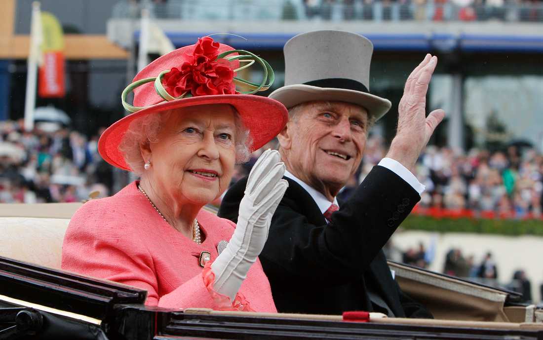 Queen Elizabeth and Prince Philip. 