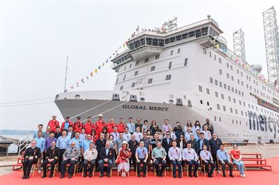 Stena RoRo has delivered the world’s largest civilian hospital ship, Global Mercy™ to Mercy Ships