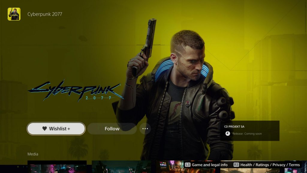 Cyberpunk 2077 returns to the Playstation Store