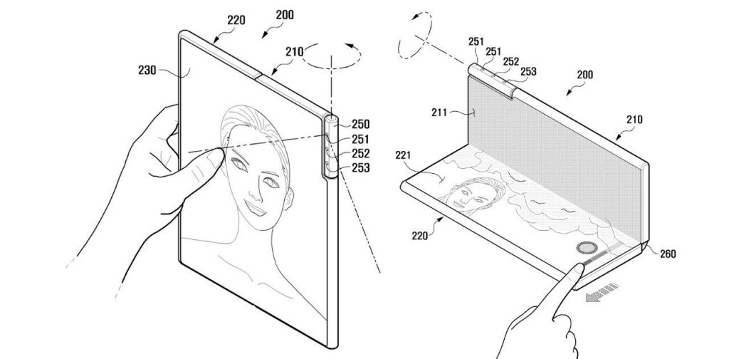 Samsung is applying for a patent for a rotating camera.  It may come in a foldable model in the future