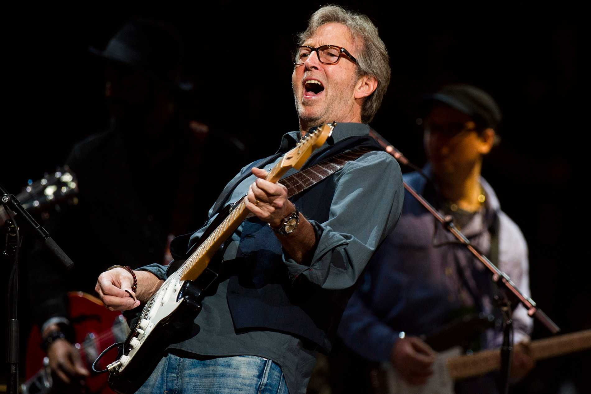 Eric Clapton says he does not want to discriminate against anyone from his concerts.  Stock photo