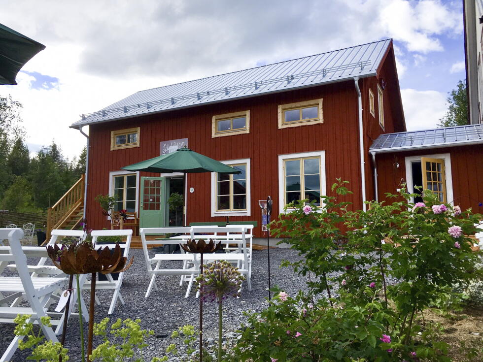 The Prestele Garden Café is located in Hörnsjö, in Västerbotten.
