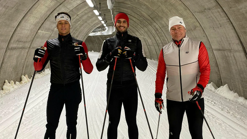 Christer Skoog trains two Saudi cross-country skiers ahead of the Olympics