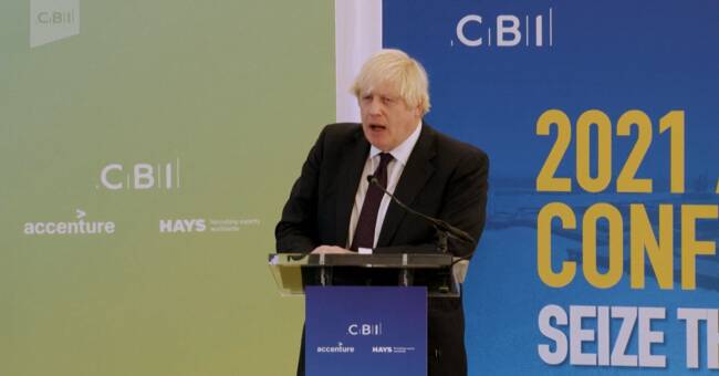 Here's Boris Johnson's speech derailed - and now it's under fire
