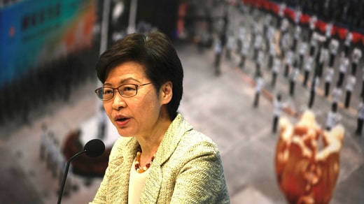 Hong Kong Prime Minister Carrie Lam stresses that encouraging an election boycott and blank voting is a criminal offence, according to the new laws.