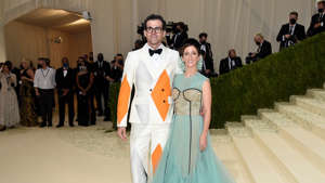 Instagram head Adam Mosseri, here with Ms. Monica at a fashion party earlier this year, is under questioning by the US Senate over the company's alleged negative impact on the lives of young women in particular.