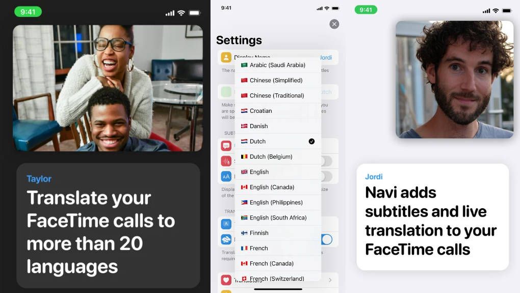 The new app provides subtitles and subtitles for Facetime
