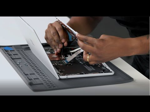 Microsoft is tearing up the Surface Laptop SE.  For those who want to repair the school computer by themselves