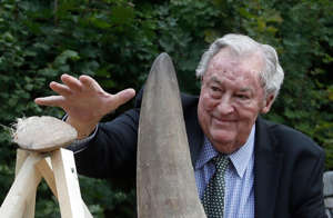 Richard Leakey, a world-renowned human paleontologist and conservationist, has died at his home in Kenya.  He drew attention on several occasions to the poaching of rhinos and African elephants by burning pastures and the horns of boiled animals.  Here he puts a rhino's horn on a pile of horns to burn.  Photo gallery.