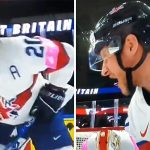 Here the mic happens to pick up the peptalk of the overrun Briton – and the hockey world can’t stop tanning
