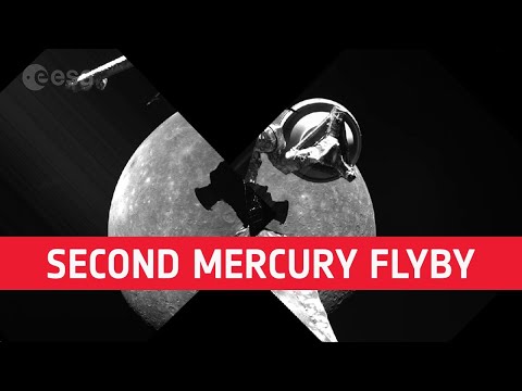 BepiColombo flew over Mercury again.  In a few years, it will enter orbit around our innermost planet.