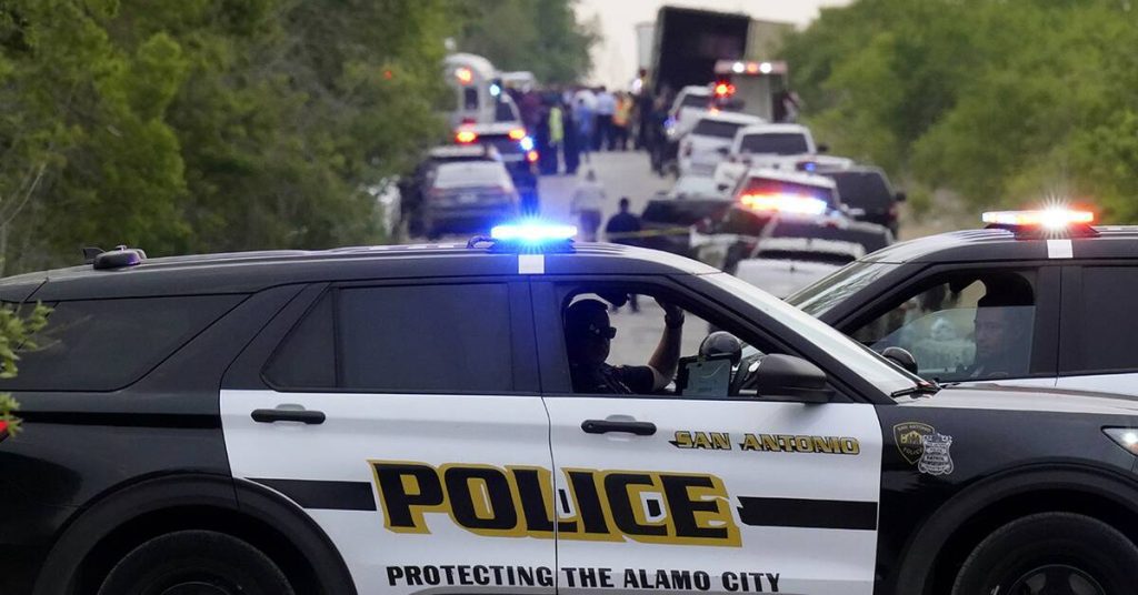 At least 50 bodies found in a truck in Texas