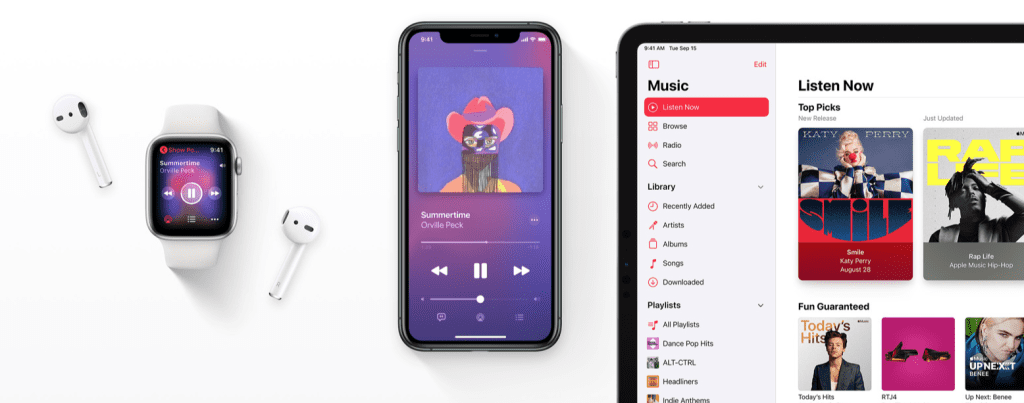 So you can upload music files to Apple Music and listen to them on all devices