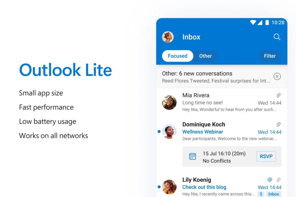Microsoft releases Outlook Lite for Android.  But not in Sweden.