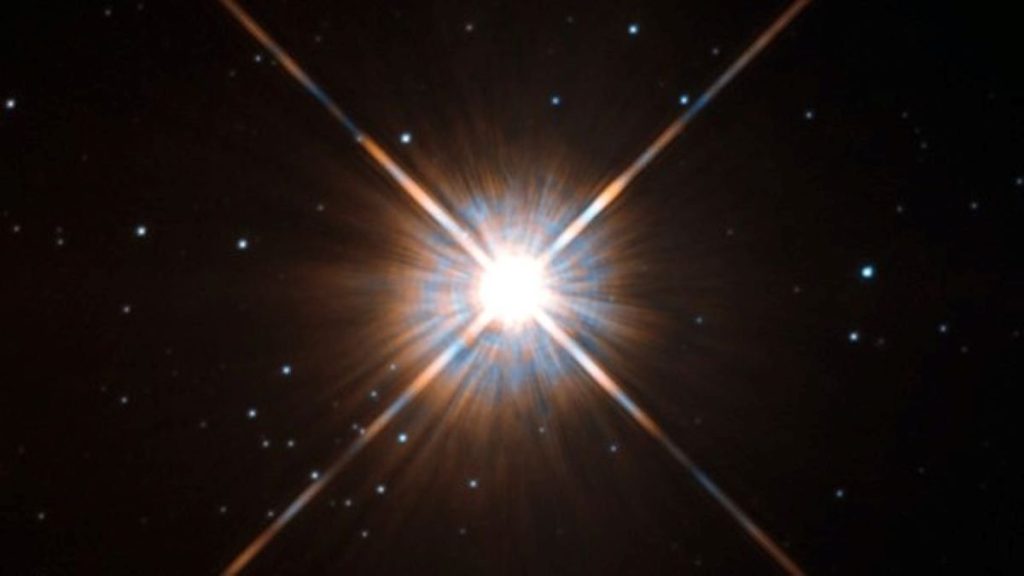 Foto på långväga stjärna egentligen en skiva chorizo