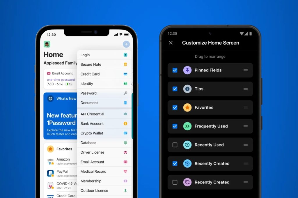 1Password 8 arrives on Android and iOS.  It gets new design and features.