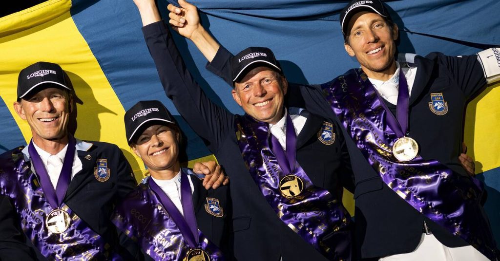Historic team gold at the World Equestrian Championships in Sweden