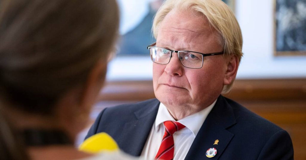 Hultqvist: It is not excluded that Sweden can manufacture weapons for Ukraine