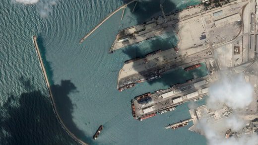 According to satellite images accessible to Britain's Financial Times, Razzoni must have called in the Syrian port of Tartus.