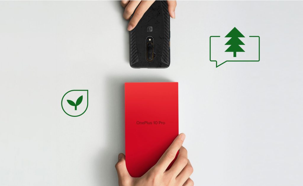 OnePlus plants a tree when you trade your phone.  One (1) tree.