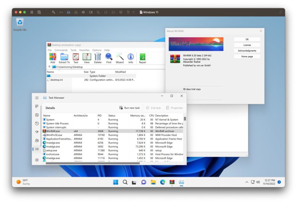 VMWare releases Fusion 13 Pro.  Run Windows 11 on your Mac.