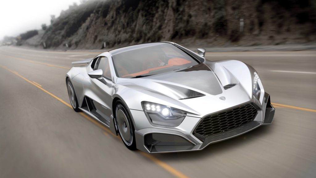 The Zenvo TSR-GT lacks the spoiler wing.  But it gets more impact and goes insanely fast.