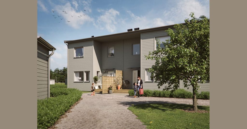 BoKlok builds 27 climate-smart townhouses in Mölletorp, Karlskrona