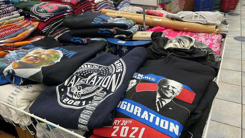 Biden winning shirt for sale in Washington.