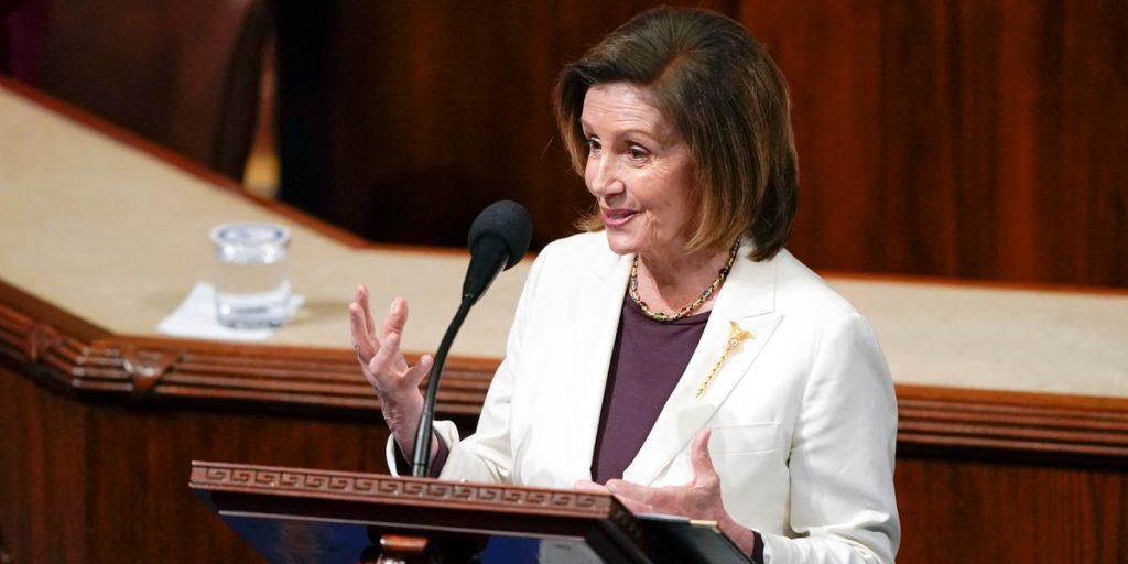Nancy Pelosi resigns as leader of the Democrats group