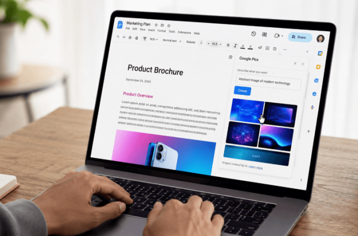 Google Pics Launches with AI Image Creation and Editing Across Docs, Slides and Drive